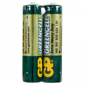 Батарейка GP GREENCELL 1.5V сольова 24G-S2, R03, ААA-[articul]