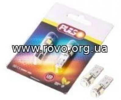 Лампи PULSO/габаритні/LED T10/5 SMD-5050/Canbus/12v/White-[articul]