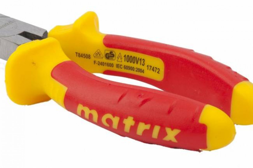 Довгогубці вигнуті Insulated, 160мм, двокомпонентні рукоятки, MTX PROFESSIONAL-174729