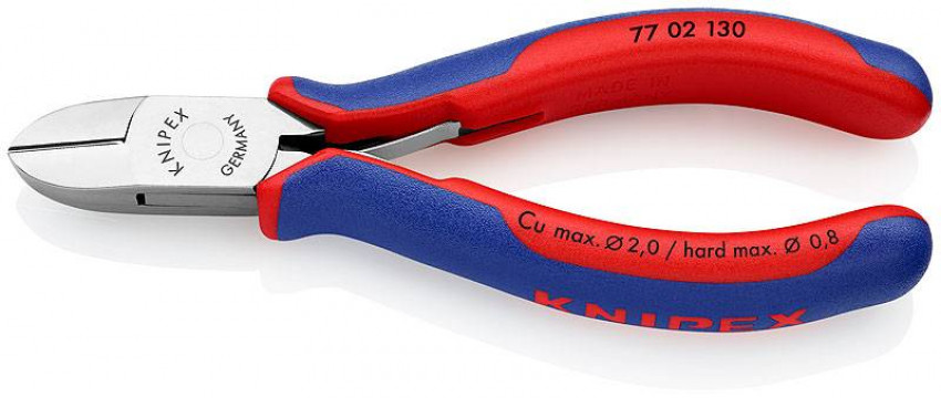 Кусачки бокові для електроніки KNIPEX 77 02 130-77 02 130