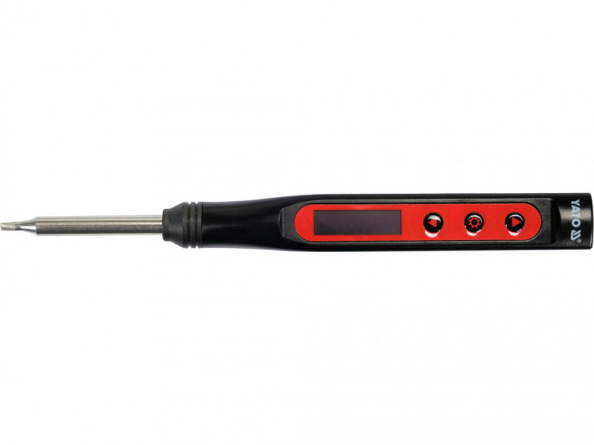 Паяльник порт. з живл. від мережі через USB-C порт YATO 9-24В, 18-65Вт. t=90-480°С, нак Т12 цифр ди-YT-82490