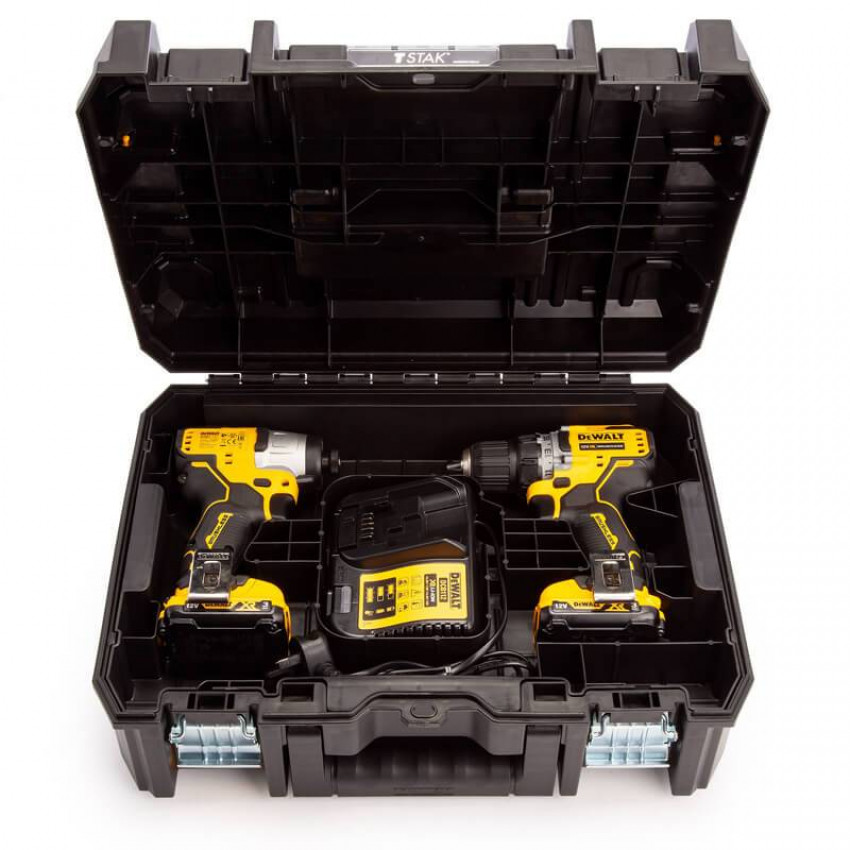 Набір з двох безщіткових інструментів DeWALT DCK2110L2T-DCK2110L2T