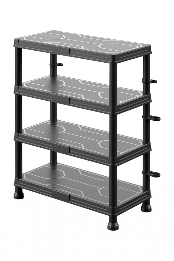 Система стелажів QBRICK SYSTEM REGULAR Low 60/30см, 4 полиці, 100кг (5901238263289)-REGQRS60304LCZAPG001