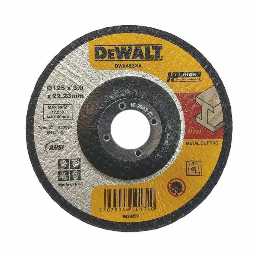 Відрізний круг HIG PERFORMANCE DeWALT DWA4522IA-DWA4522IA