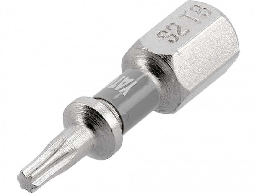 Насадка викруткова YATO; "TORX" T8 х 25мм. шпиндель 6-гран- 1/4", покрита нікелем, 2шт.[10]-YT-78010