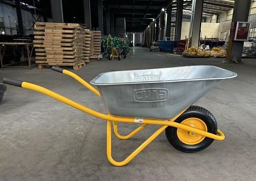 Тачка садово-будівельна одноколісна 100л, 180кг, колесо пневмо 4х8'' СИЛА-550451