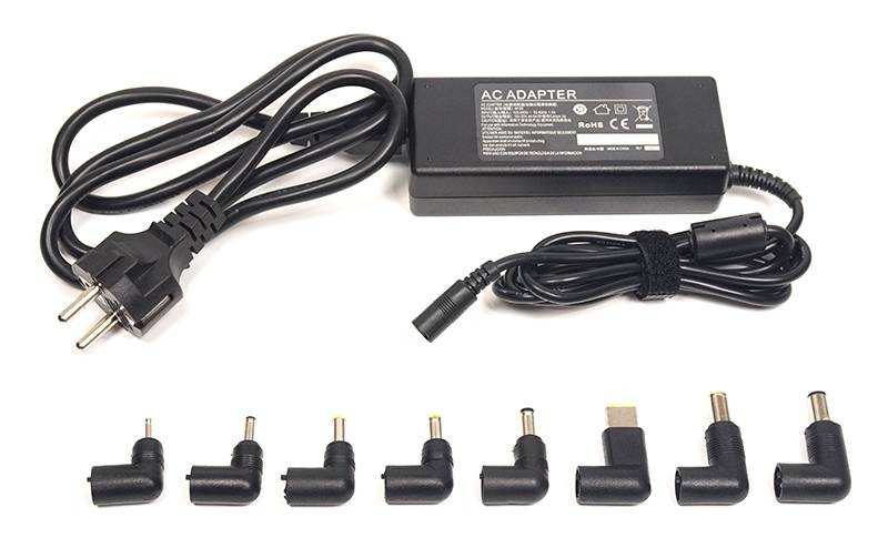 Універсальний адаптер живлення для ноутбуків PowerPlant 220V, 15-20V 90W 6A-NA700028