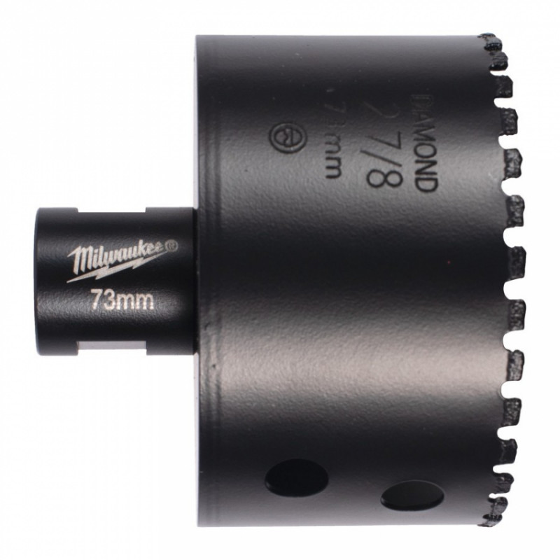 Коронка алмазна Diamond Max MILWAUKEE M14, діаметр 73мм (сухе свердління)-4932498362