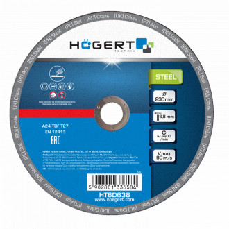 Диски шліфувальні по металу (уп/10 шт) HOEGERT 230 HT6D638-[articul]