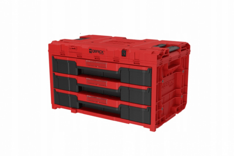 Ящик для інструментів QBRICK SYSTEM ONE DRAWER 3 TOOLBOX 2.0 RED ULTRA HD CUSTOM (587х380х340) (5901238259763)-SKRQONED3CZEPG003
