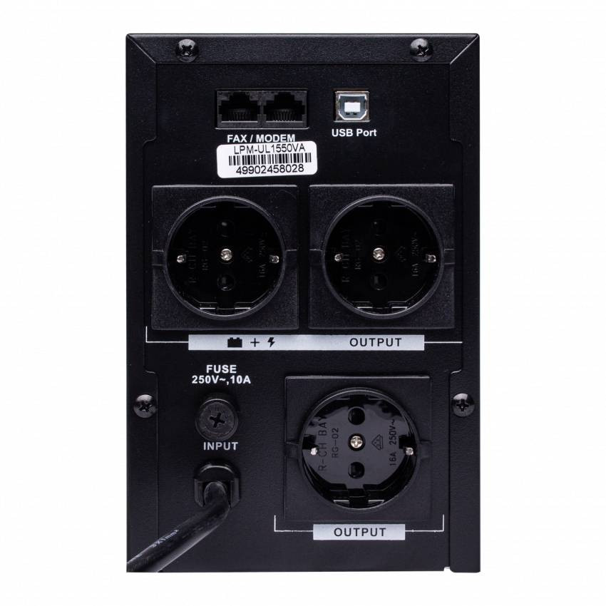 Лінійно-інтерактивне ДБЖ LPM-UL1550VA (1085Вт)-LP4990