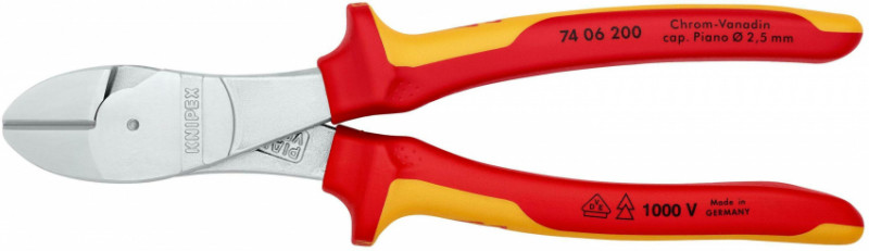 Кусачки бокові особливої потужності KNIPEX 74 06 200 SB-74 06 200 SB