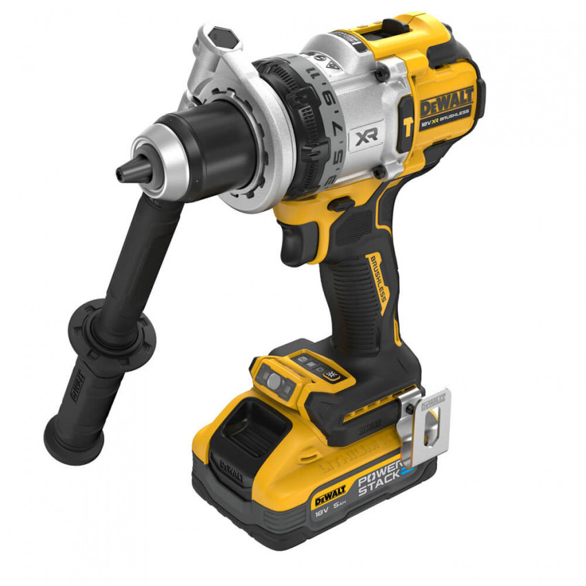 Дриль-шурупокрут акумуляторний безщітковий ударний DeWALT DCD1007H2T-DCD1007H2T