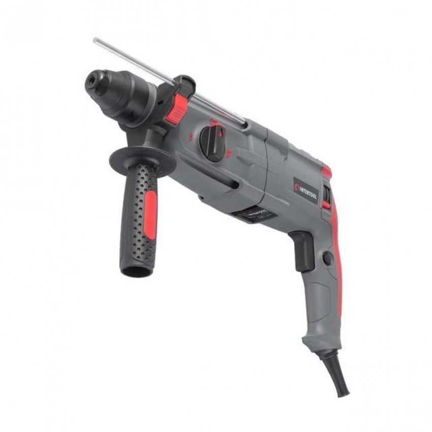 Перфоратор, 1,0 кВт, 3,5 Дж, 0-1300 об/хв, 0-5100 уд/хв, 3 режими, SDS-plus INTERTOOL DT-0185-DT-0185