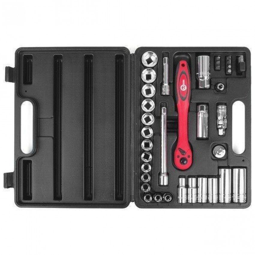 Професійний набір інструментів 3/8", 39 од., Cr-V INTERTOOL ET-6039-ET-6039