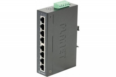 Некерований промисловий комутатор Planet IGS-801T (8-Port 10/100/1000Mbps)-[articul]