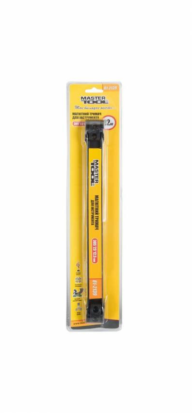Тримач магнітний для інструменту MASTERTOOL 12 кг 305х23х12.5 мм 81-2139-81-2139