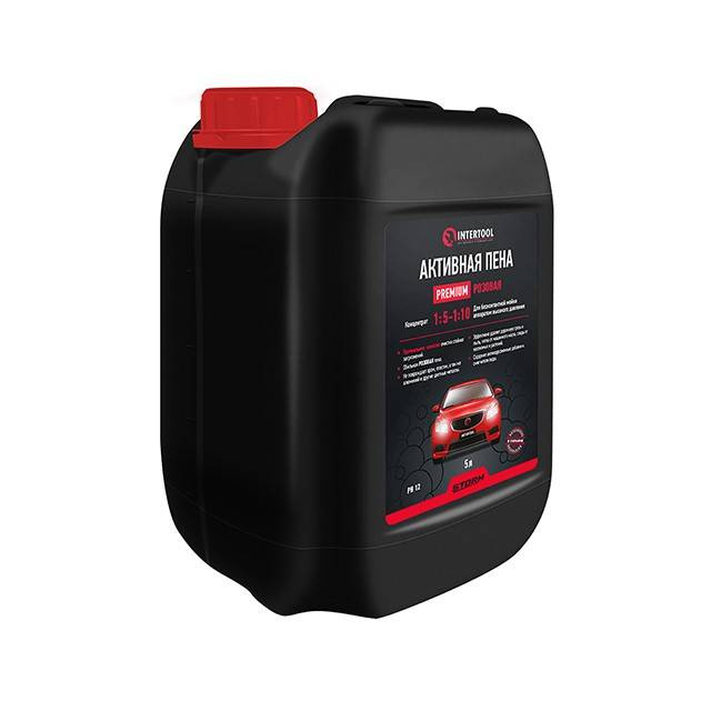 Піна активна PREMIUM 5 л, концентрат 1:5-1:10, для безконтактного миття апаратом високого тиску, STORM INTERTOOL FS-9095-FS-9095