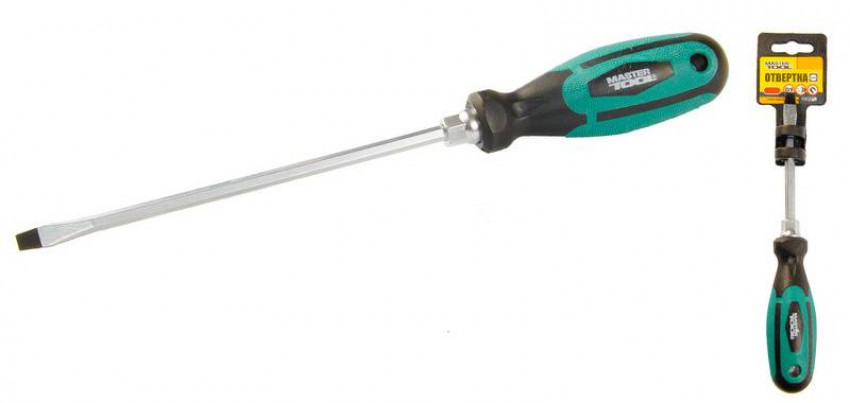 Викрутка плоска MASTERTOOL SL5х150 мм посилена 45-8515-45-8515