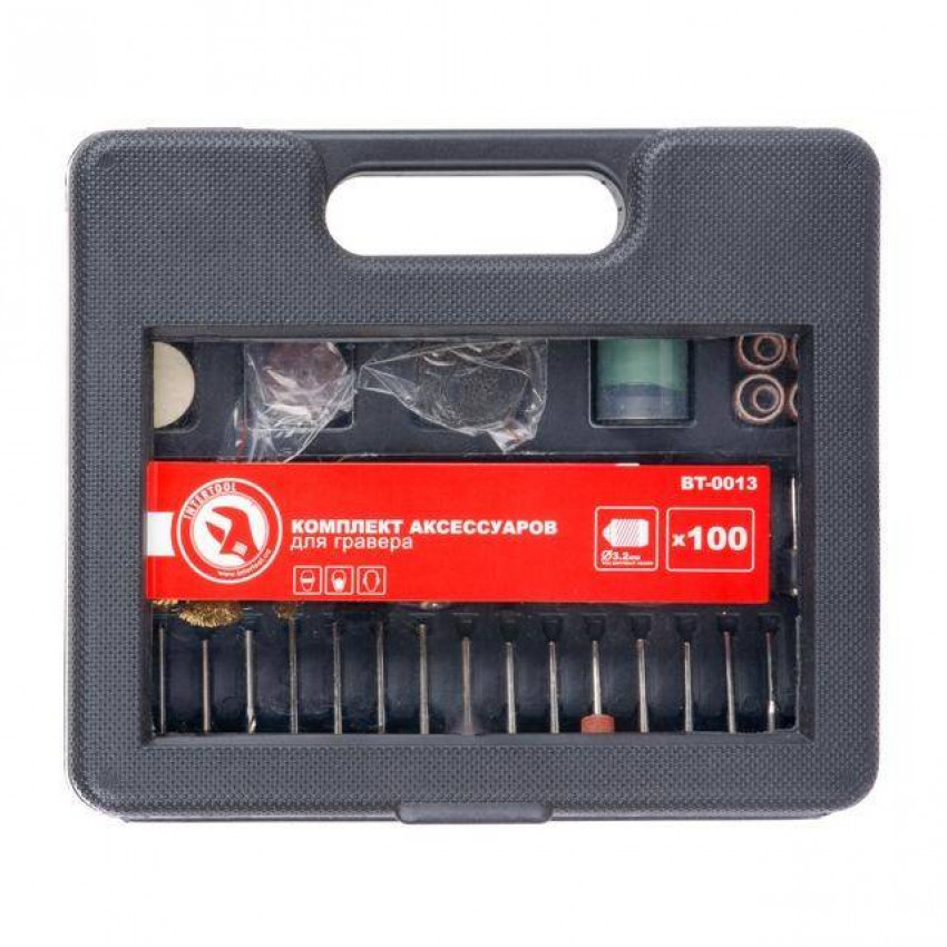 Комплект аксесуарів для граверів WT-0516 та DT-0517, 100 од. INTERTOOL BT-0013-BT-0013