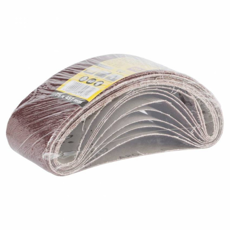 Стрічка шліфувальна нескінченна 10шт 75х457 зерно 80 Sigma (9151081)-9151081