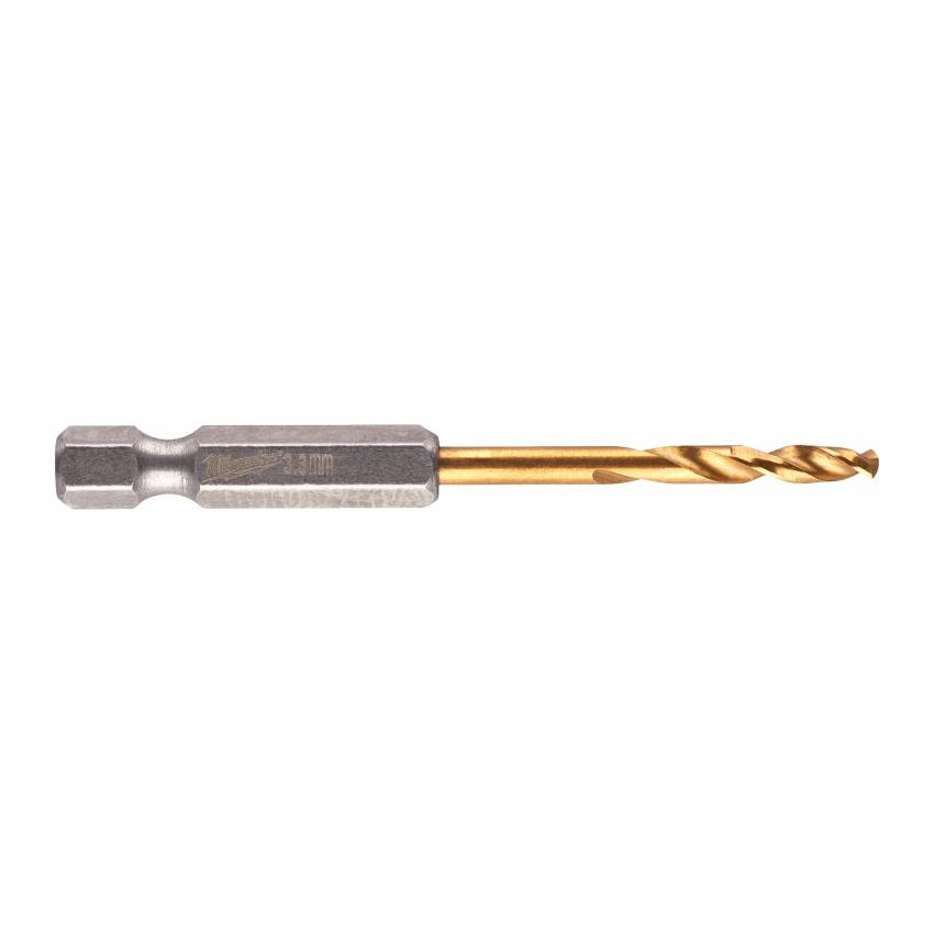 свердло по металлу Milwaukee RedHEX HSS-G TiN. 3.3мм (2 шт)-4932471089