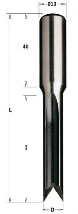 179.080.50 Фреза осциляц. D=8 I=50 L=95 S=13x40 Z=2 RH&LH-179.080.50
