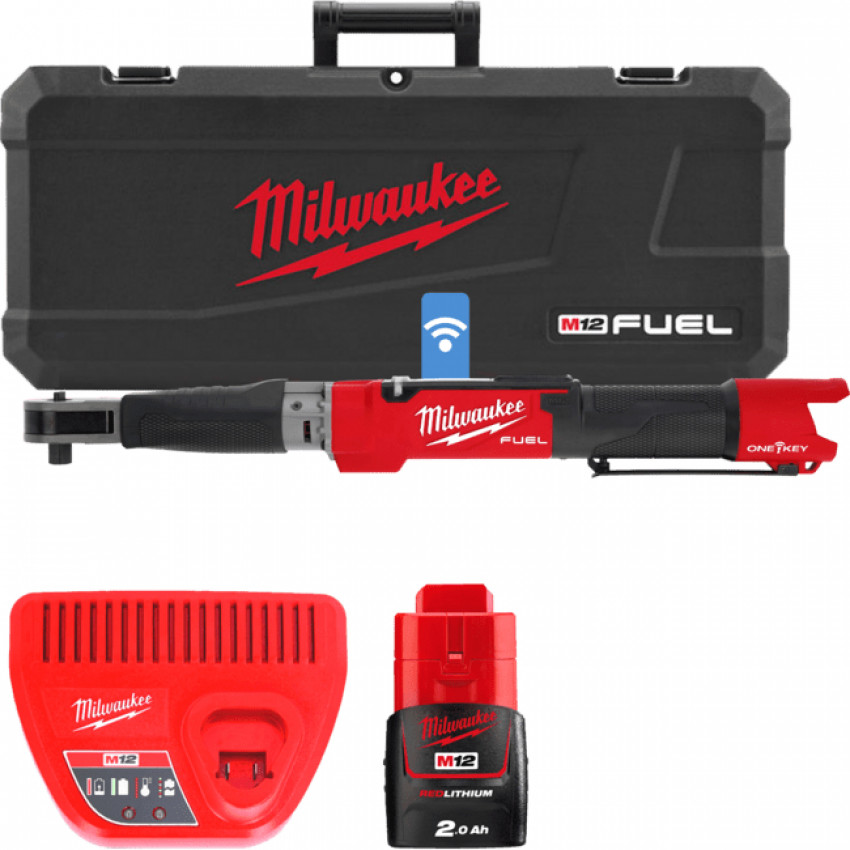 Акумуляторний електронний динамометричний ключ 1/2'' M12ONEFTR12-201C FUEL MILWAUKEE (203,4 Нм)-4933464970