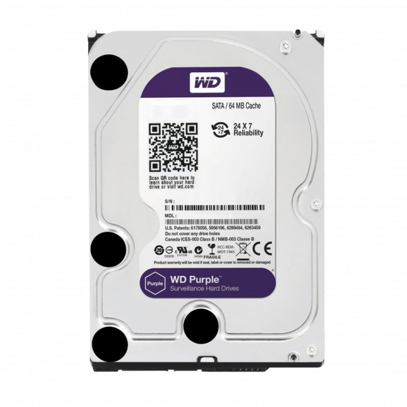 Жорсткий диск Western Digital 2TB Purple (WD20PURX)-