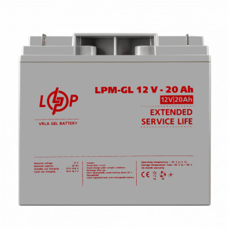 Розпродаж Акумулятор гелевий LPM-GL 12V - 20 Ah-[articul]