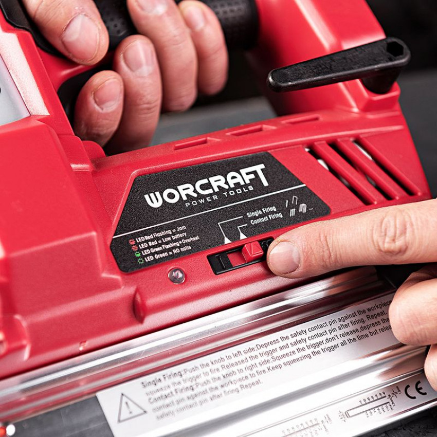 Акумуляторний цвяхозабивач комбінований WORCRAFT CNS‑S20LiH-WOR-13221