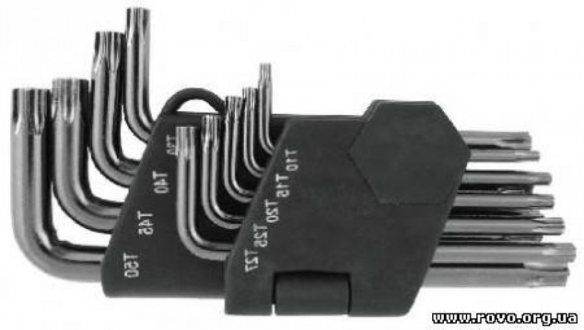 Комплект PROF TORX, 9 шт., Big з отвором-HT-1833