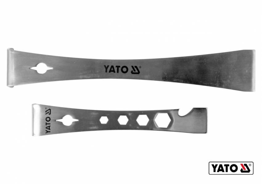 Скребки з нержавійочої сталі L-подібні YATO 235 х 40 х 40 мм і 170 х 32 х 25 мм 2.5 мм 2 шт-YT-52860