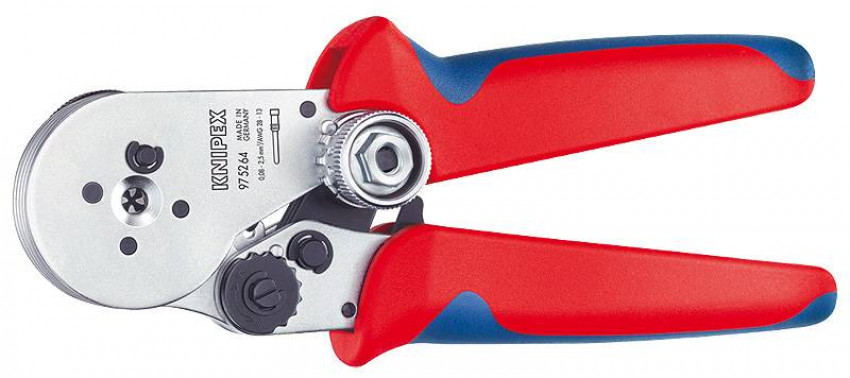 Інструмент для тетрагонального опресування нагострених контактів KNIPEX 97 52 64-97 52 64