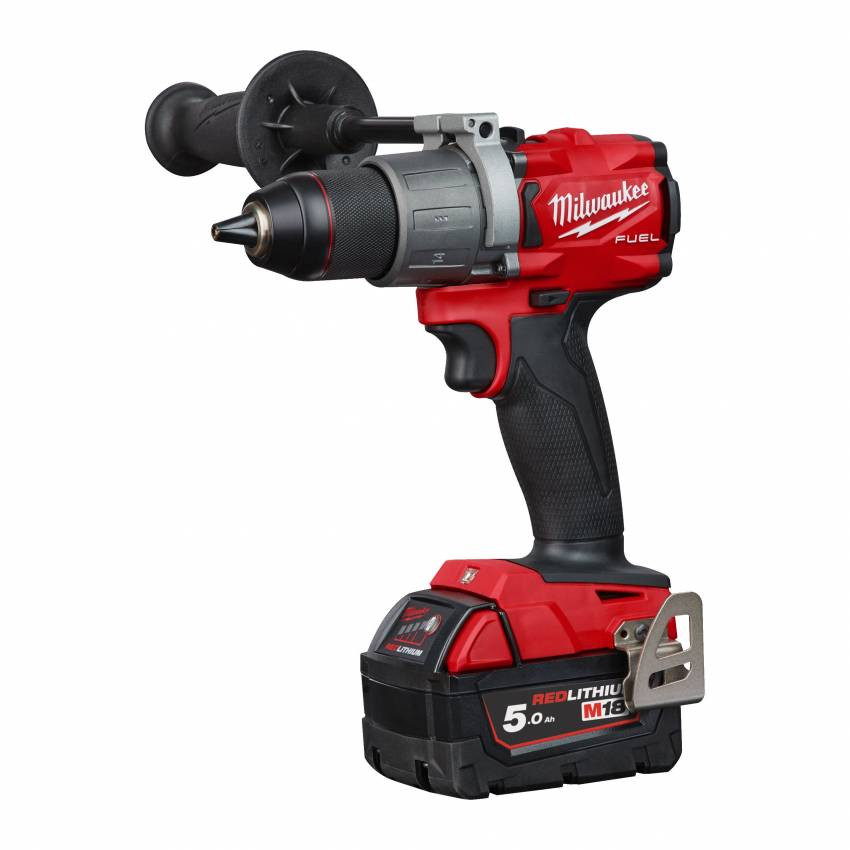 Дриль-шуруповерт акумуляторний MILWAUKEE, M18 FDD2-502X,135Нм (зарядний пристрій, 2 акум.Х 5Ач, HDкейс)-4933464267