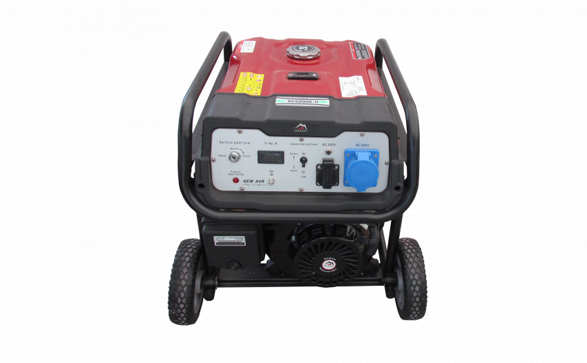 Генератор SC6000E 1f 5.0 кВт, електростарт, бак-25л, колеса-SC6000E-II