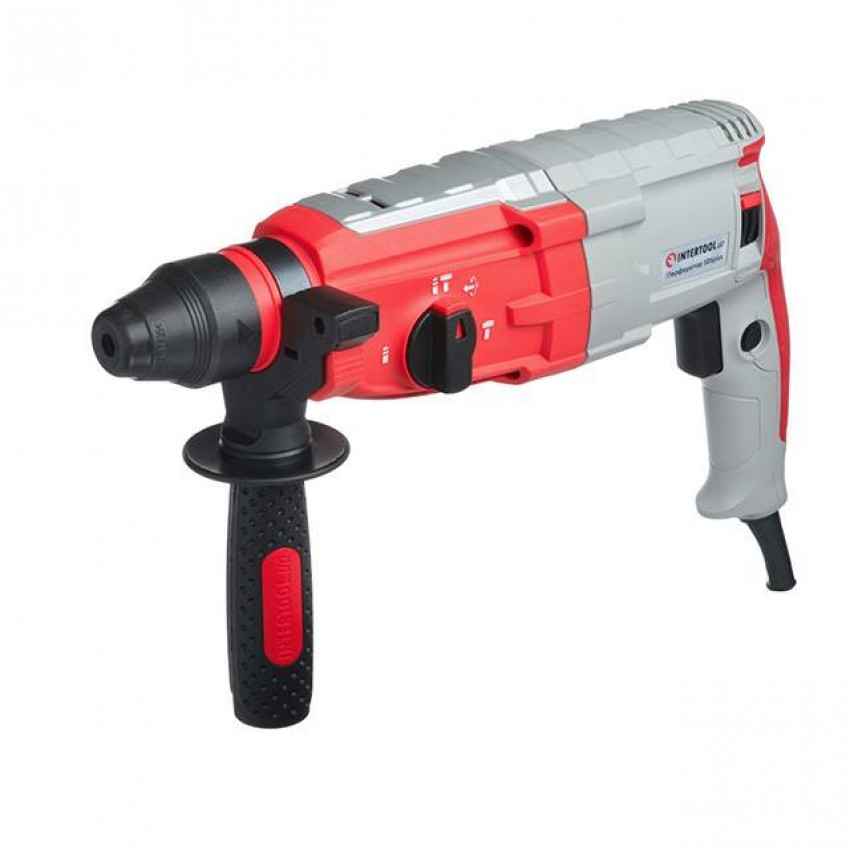 Перфоратор, 1,0 кВт, 3,5 Дж, 0-1300 об/хв, 0-5100 уд/хв, 3 режими, SDS-plus INTERTOOL DT-0185-DT-0185