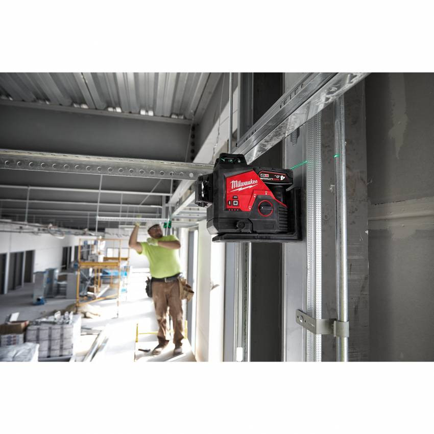 Лазерний 3D нівелір акумуляторний MILWAUKEE, M12 3PL-0C (кейс)-4933478103