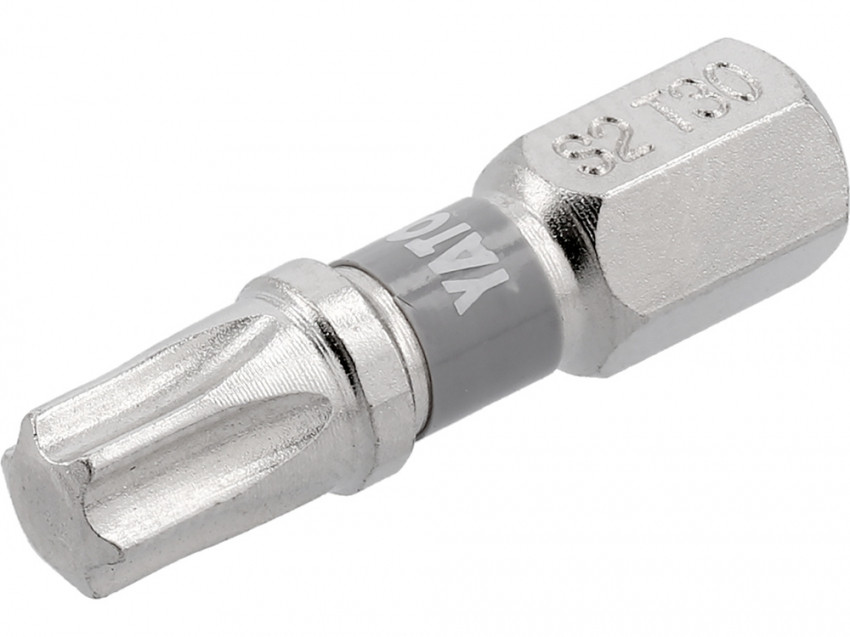 Насадка викруткова YATO; "TORX" T30 х 25 мм. шпиндель 6-гран- 1/4", покрита нікелем, 2 шт.[10]-YT-78015