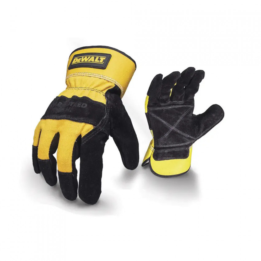 Рукавички універсальні, з шкіряною долонью та пальцями DeWALT DPG41L-DPG41L