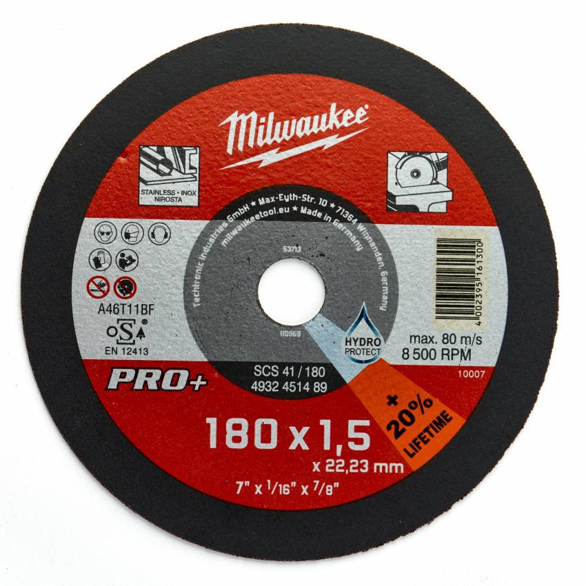 Диск відрізний MILWAUKEE, SCS 41/125х1 PRO, Ø125мм-4932451487