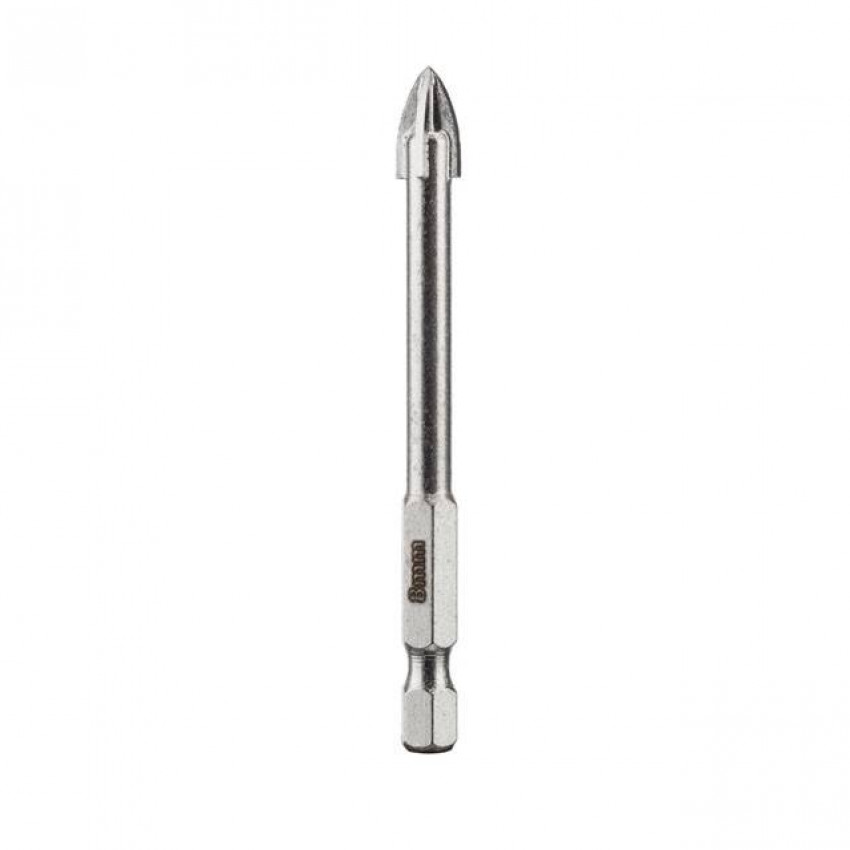 Свердло по склу та кераміці, 8 мм, HEX 1/4" INTERTOOL SD-0288-SD-0288