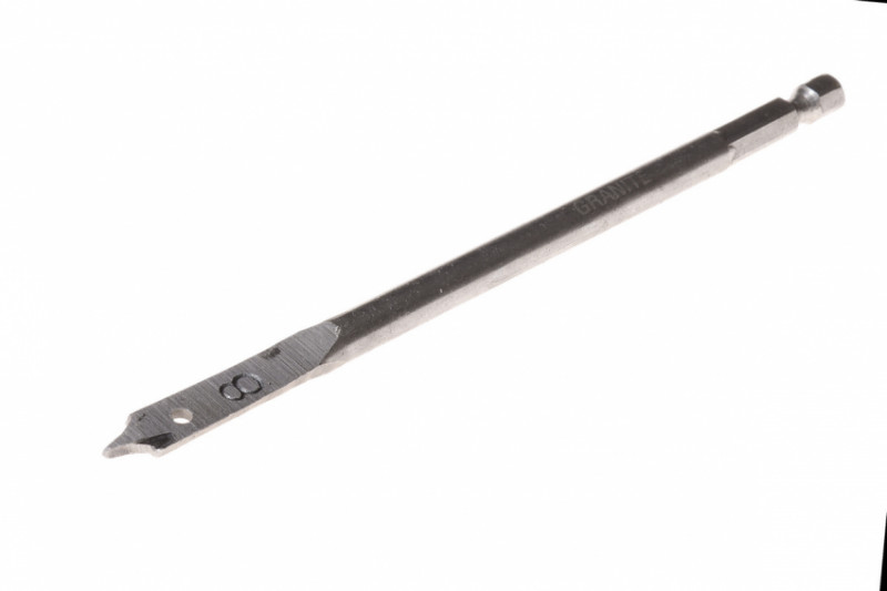 Свердло для дерева GRANITE пір'яне 8 мм 6-гранний хвостовик 1/4" 2-12-008-2-12-008