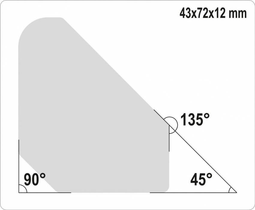 Куточки магнітні для зварювання YATO: кут: 45°, 90°, 135°, сила утримування - 4.5 кг, 43х72х12 мм, 4 шт-YT-08677