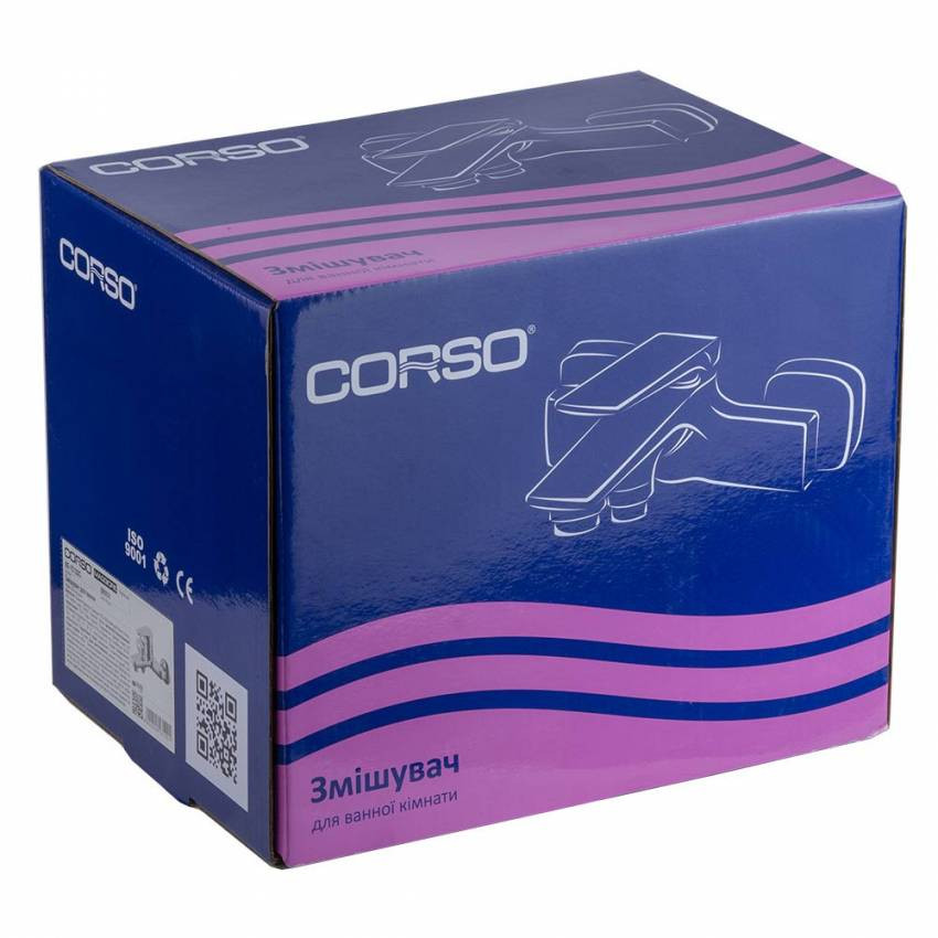 Змішувач MAGGIORE Ø40 для ванни литий CORSO (BE-1C122C) (9608200)-9608200