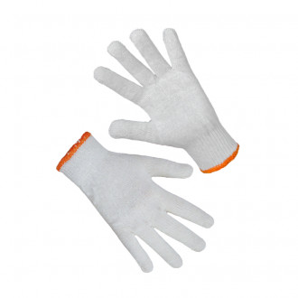 Рукавички трикотажні білі без ПВХ крапки 78300 10р.  10 (69222)-[articul]