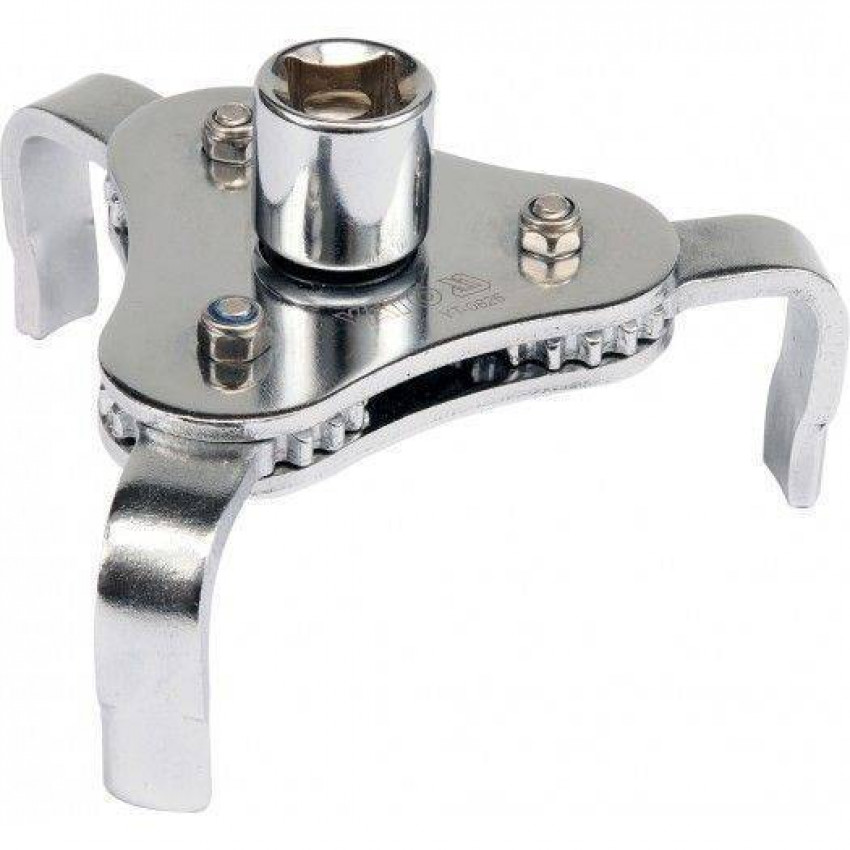 Ключ для зняття масляного фільтра YATO на квадрі. 3/8", 1/2", 63-120мм, 3 ніжки [18/26]-YT-0826