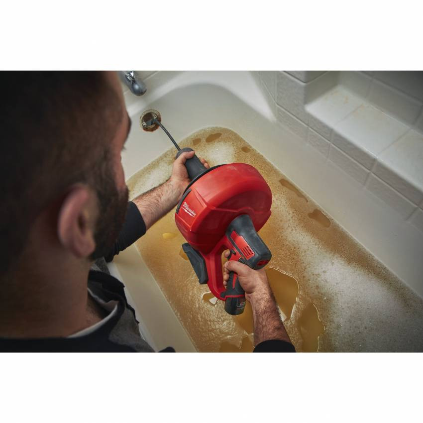 Машина прочисна акумуляторна MILWAUKEE, M12 BDC8-0C, трос 8м-4933451632