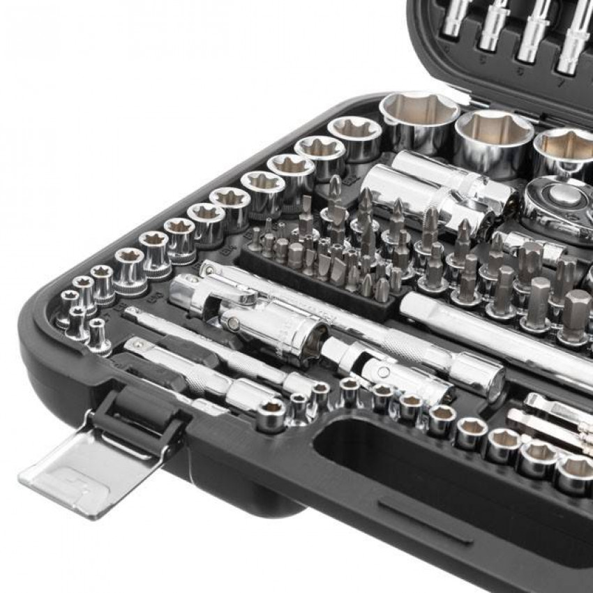 Набір інструментів 1/2 "& 3/8" & 1/4 ", 156ед., Cr-V STORM INTERTOOL ET-8156-ET-8156