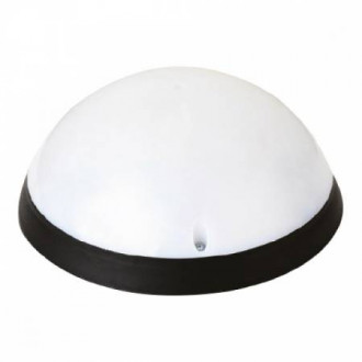 Світильник пластиковий Акуа Опал LED 12W із датчиком руху чорний-[articul]